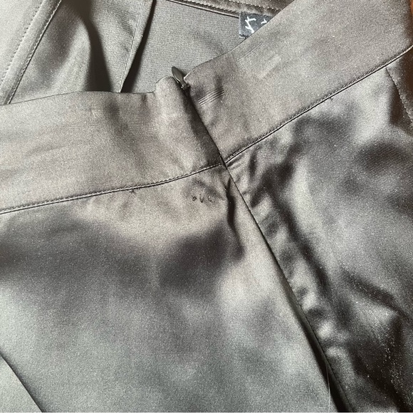 For Love And Lemons Women’s Maxi Skirt Satin Slit Black Size S High Waisted - Picture 9 of 15